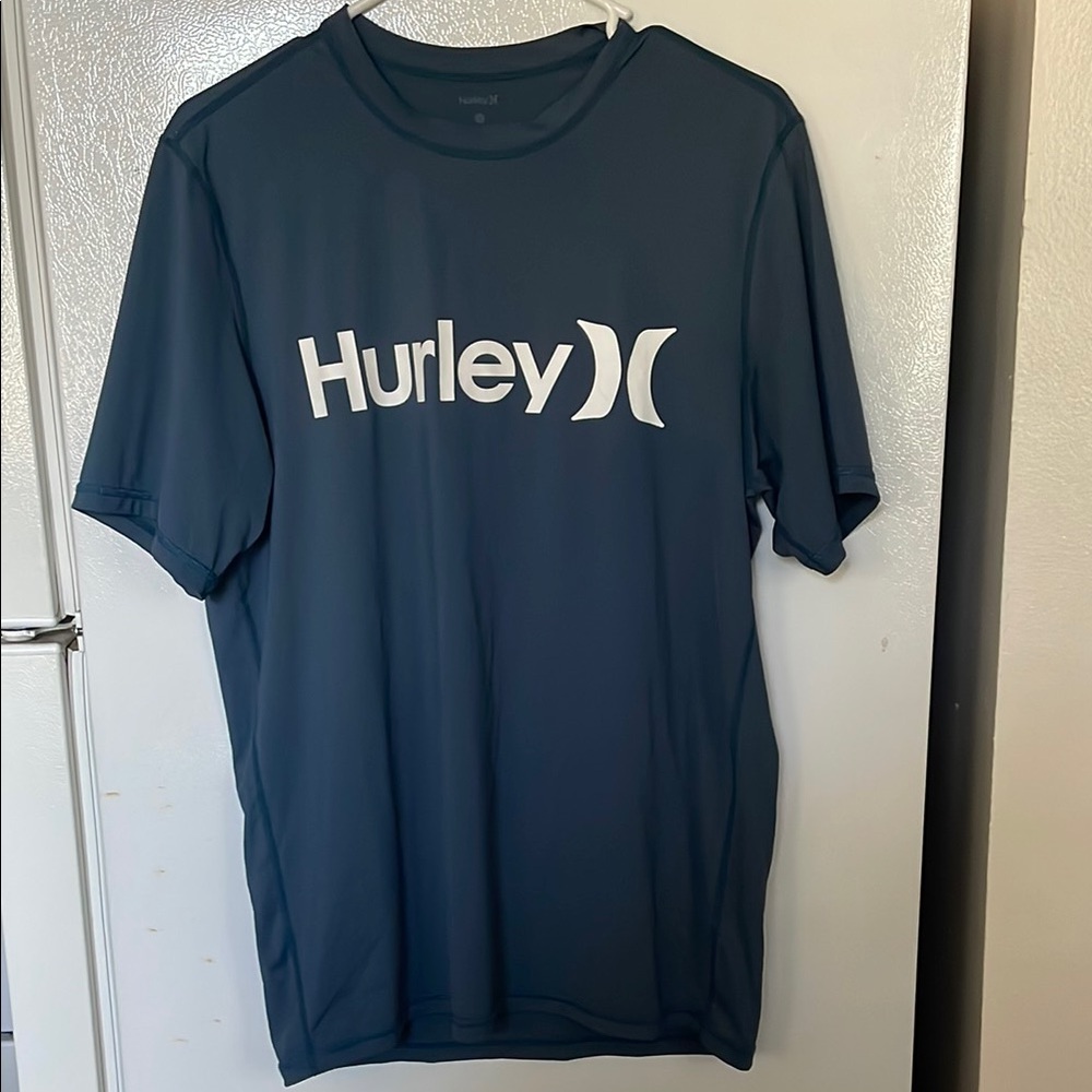 Hurley Men's Blue T-Shirt Medium UPF 50+